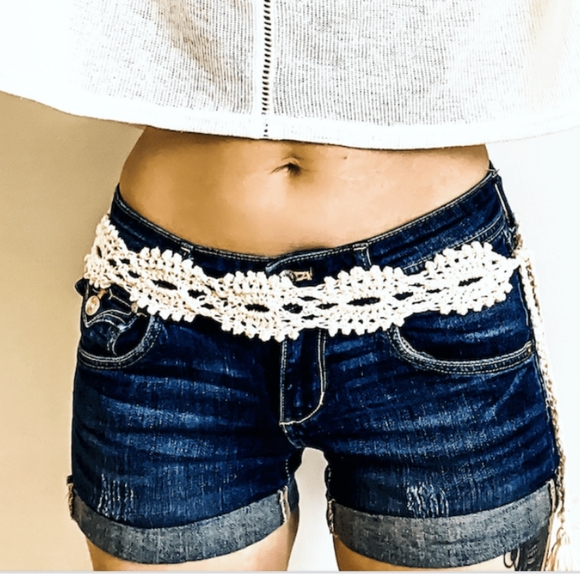 Boho shell bead Belt - Picture 6 of 9